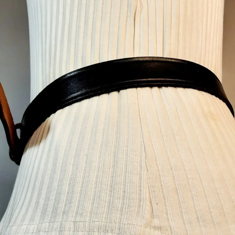 Distressed Vintage US Postal Approved Uniform Work Belt 30 Top Grain Leather